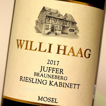Willi Haag 2017 Juffer Brauneberg Riesling Kabinett