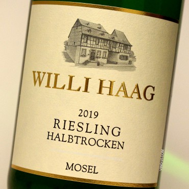 Willi Haag 2019 Riesling Halbtrocken