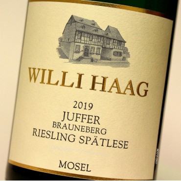 Willi Haag 2019 Juffer Brauneberg Riesling Spätlese