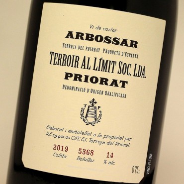 Terroir al Límit Arbossar 2020