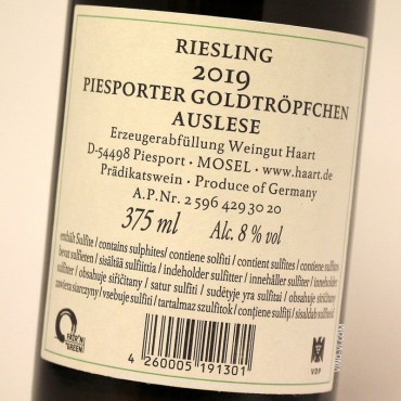 Haart Goldtröpfchen Riesling Auslese 2019