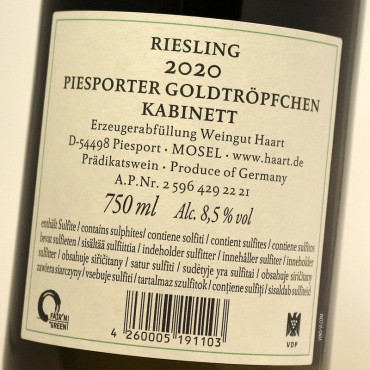 Haart Goldtröpfchen Riesling Kabinett 2020