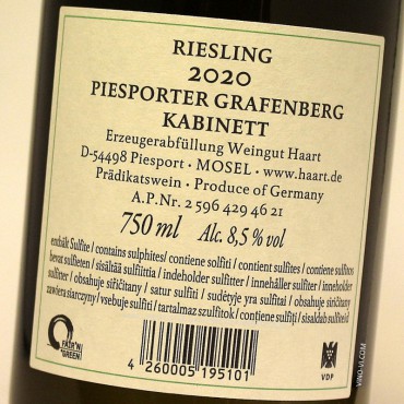 Haart Grafenberg Riesling Kabinett 2020