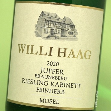 Willi Haag 2020 J.B. Riesling Kabinett Feinherb GL