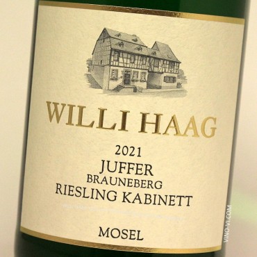 Willi Haag 2021 Juffer Brauneberg Riesling Kabinett