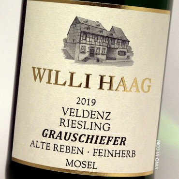 Willi Haag 2019 Veldenz Grauschiefer "Alte Reben" Feinherb