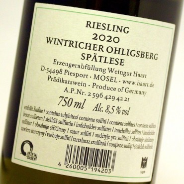 Haart Ohligsberger Riesling Spätlese 2020