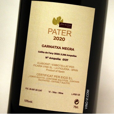 Pater 2020 Ficaria Vins