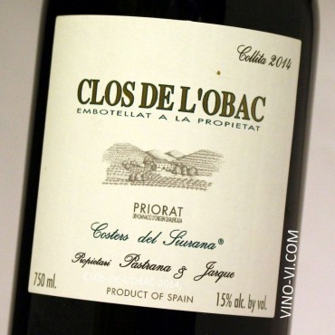 Clos de l'Obac 2014