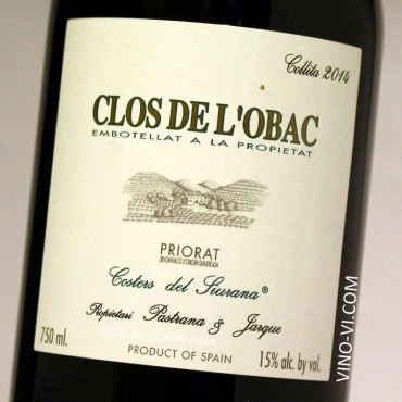 Clos de l'Obac 2015