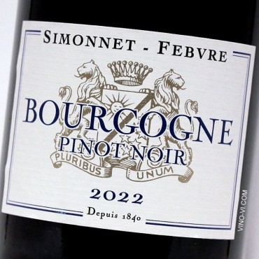 Simonnet-Febvre Bourgogne Pinot Noir 2022