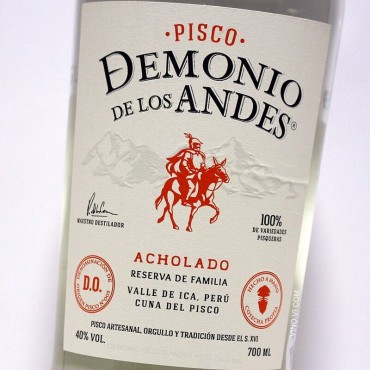 Pisco Demonio de los Andes Acholado